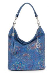 Mia Tomazzi Skórzana torebka "Benaco" w kolorze niebieskim - 28 x 31 x 15 cm rozmiar: onesize. Niebieskie torebki klasyczne damskie Mia Tomazzi, bez wzorów, z materiału, bez dodatków. Za 260.99 zł.