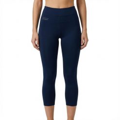 Damskie Spodnie Capri do Biegania Wysoki Stan Niebieskie. Niebieskie spodnie sportowe damskie Legea, m, z bawełny, do biegania. Za 64.00 zł.