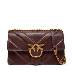 Torebka PINKO. Czerwone torebki klasyczne damskie Pinko, bez wzorów, wizytowe, bez kołnierzyka, bez ramiączek. Za 1,719.00 zł.