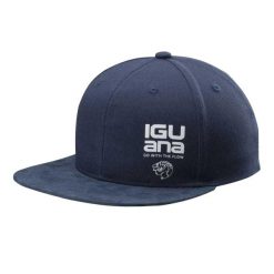 Czapka Z Daszkiem Z Logo Yuka. Niebieskie czapki męskie IGUANA, bez wzorów, sportowe. Za 87.99 zł.