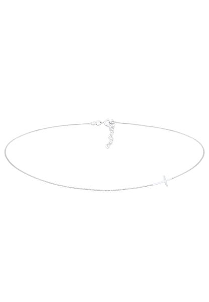 Elli Choker damski krzyżyk Basic Trend Bloger ze srebra próby 925 Sterling Silver Naszyjniki 1 ct Damski. Szare naszyjniki damskie Elli, na co dzień, srebrne. Za 211.64 zł.