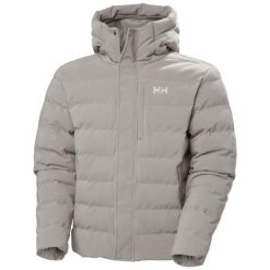 Kurtka z kapturem Helly Hansen Alby Puffy. Szare kurtki męskie Helly Hansen, bez wzorów, z puchu, klasyczne, z kapturem. Za 1,140.00 zł.
