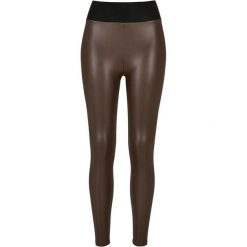 Legginsy Damskie Ze Skóry Ekologicznej Z Wysokim Stanem. Brązowe legginsy damskie Urban Classics, xl, bez wzorów, ze skóry ekologicznej. Za 139.99 zł.