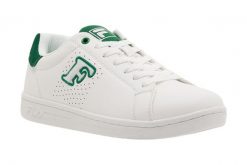 Buty do chodzenia męskie Fila Crosscourt 2 NT Patch. Białe buty sportowe na co dzień męskie Fila, z materiału, bez zapięcia, trekkingowe. Za 143.49 zł.