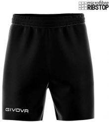 Spodenki sportowe Givova Street czarne - 100% mikrofibra 110 g/m2. Czarne szorty męskie 318, na lato, bez wzorów, z materiału, sportowe. Za 127.99 zł.