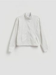 Bluza w groszki - wielobarwny. Bluzy bez kaptura damskie Reserved, l, z dzianiny. Za 139.99 zł.