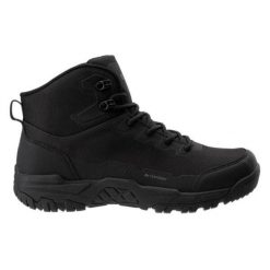 Buty Hi-tec Ilinoi Mid Wp M 92800442391 czarne. Czarne buty sportowe na co dzień męskie z softshellu, bez zapięcia, outdoorowe. Za 553.06 zł.