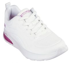 Buty sportowe damskie Skechers Bobs Vision Air. Białe buty sportowe na co dzień damskie Skechers, bez wzorów, z materiału. Za 390.00 zł.