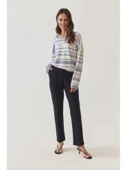 TATUUM Spodnie w kolorze granatowym rozmiar: 42. Niebieskie spodnie materiałowe damskie Tatuum, bez wzorów, z materiału. Za 237.45 zł.