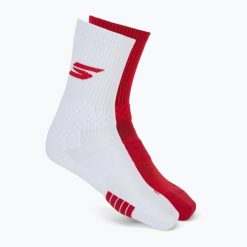 Skarpety męskie SKECHERS Select Terry Crew 2. Czerwone skarpetki męskie Skechers, bez wzorów, z bawełny. Za 119.99 zł.