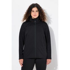 Damskie Bluza dresowa powerstretch stójka odblaski. Czarne bluzy bez kaptura damskie Ulla Popken, plus size, z dresówki. W wyprzedaży za 235.99 zł.