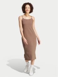 Adidas Sukienka codzienna ALL SZN IX3795 Brązowy Slim Fit. Brązowe sukienki damskie Adidas, na co dzień, s, bez wzorów, z wiskozy, bez kołnierzyka, bez ramiączek, proste. Za 139.99 zł.