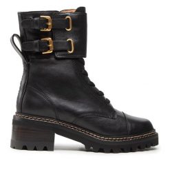 Trapery See By Chloé. Czarne trapery damskie See By Chloé, bez obcasa. Za 2,649.00 zł.