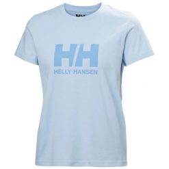 Koszulka damska Helly Hansen Logo 3.0. Niebieskie t-shirty damskie Helly Hansen, s, bez wzorów, z bawełny, bez kołnierzyka. Za 188.50 zł.
