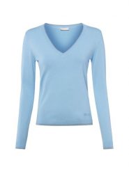 Liu Jo Collection Sweter z dzianiny Kobiety niebieski, XS. Niebieskie swetry klasyczne damskie Liu Jo Collection, xs, z dzianiny, bez kołnierzyka. Za 329.95 zł.