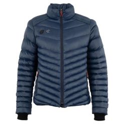 Kurtka puchowa Whis Coach. Niebieskie kurtki damskie WHIS, na zimę, s, z aplikacjami, z gumy, bez kaptura. Za 1,167.00 zł.
