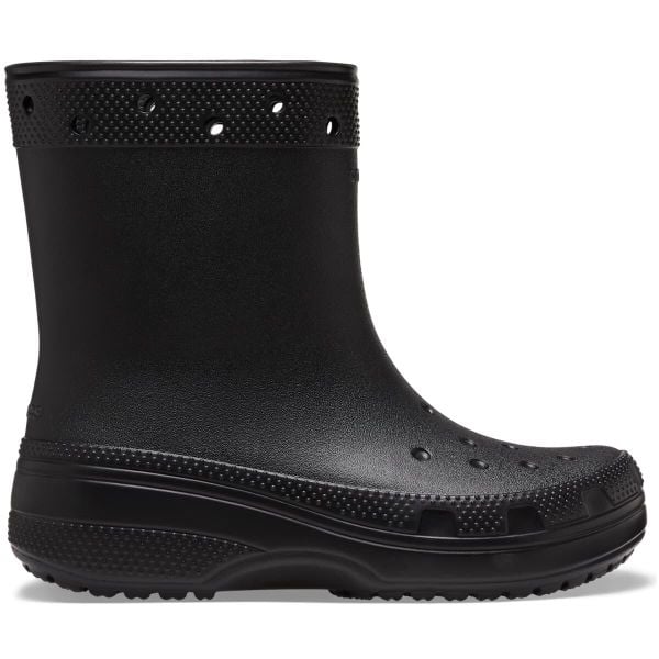 Crocs Classic Boot. Czarne kalosze damskie Crocs, bez wzorów. Za 269.96 zł.