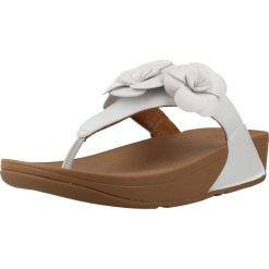 Sandały FITFLOP LULU FLOWER Biały. Białe sandały damskie FIT FLOP, bez wzorów, z materiału, bez obcasa. Za 421.99 zł.