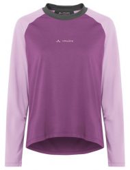 Koszulka damska Loamer LS Shirt. Czerwone topy sportowe damskie Vaude, bez wzorów, z materiału, bez ramiączek. Za 259.00 zł.