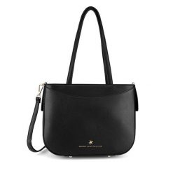 Torebka Beverly Hills Polo Club. Czarne torebki klasyczne damskie Beverly Hills Polo Club, bez wzorów, bez dodatków. Za 219.99 zł.