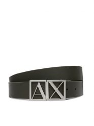Armani Exchange Pasek XM002664 AF22854 M8327 Czarny. Czarne paski męskie Armani Exchange, bez wzorów, ze skóry. Za 289.99 zł.