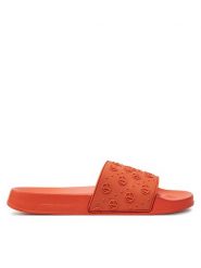 Pepe Jeans Klapki Slider Sport W PLS70146 Różowy. Czerwone klapki damskie Pepe Jeans, bez wzorów, z jeansu, bez obcasa. Za 119.99 zł.