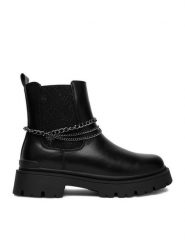 Guess Botki EO-CS6795-03 Czarny. Czarne botki dziewczęce Guess, z aplikacjami, bez ramiączek. Za 249.99 zł.
