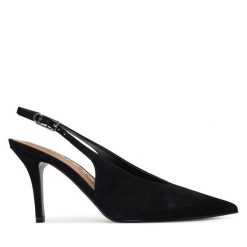 Szpilki Guess. Czarne szpilki Guess, z aplikacjami, bez obcasa. Za 639.99 zł.