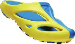 Klapki damskie Keen Shanti Yellow/Blue. Niebieskie klapki damskie 909, bez wzorów, bez obcasa. Za 287.99 zł.