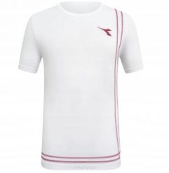 Koszulka kompresyjna Diadora SS T-shirt Stratouno. Białe t-shirty damskie Diadora, l, bez wzorów, z materiału, bez kołnierzyka. Za 229.00 zł.