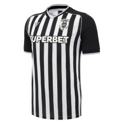 Koszulka domowa PAOK Saloniki 2026/27. Białe t-shirty damskie Macron, m, bez wzorów, bez kołnierzyka. Za 422.50 zł.