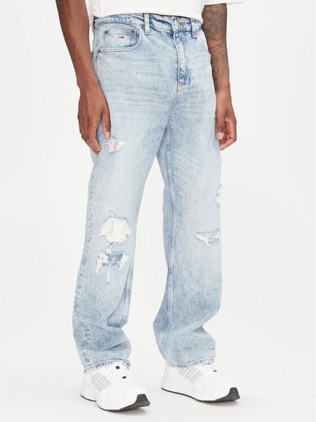 Tommy Jeans Jeansy Otis DM0DM21026 Niebieski Straight Fit. Niebieskie jeansy męskie Tommy Jeans. Za 399.99 zł.