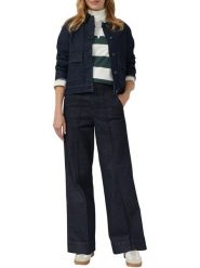 S.Oliver Kurtka dżinsowa w kolorze granatowym rozmiar: 46. Niebieskie kurtki damskie S.Oliver, s, bez wzorów, bez kaptura. Za 173.99 zł.