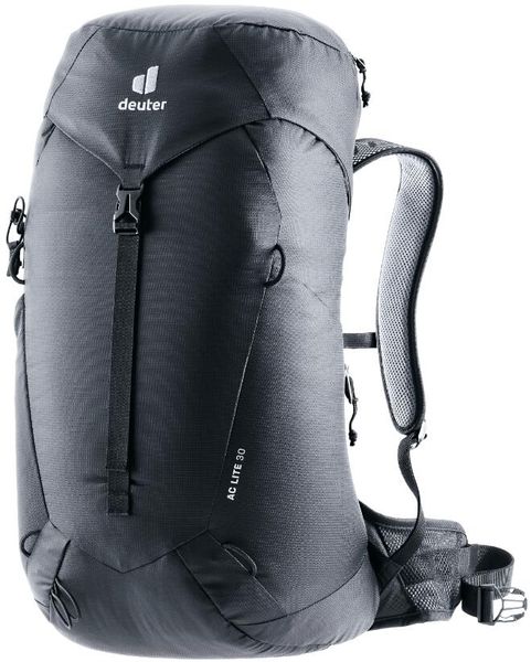 Plecak turystyczny Deuter AC Lite 30 - black. Czarne plecaki damskie Deuter, bez wzorów, z materiału, klasyczne. Za 678.99 zł.