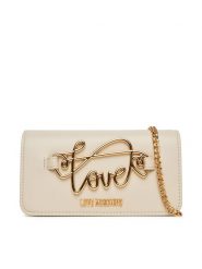 LOVE MOSCHINO Torebka JC5736PP0MKG0110 Écru. Torebki klasyczne damskie Love Moschino, bez wzorów, ze skóry, wizytowe, bez kołnierzyka, bez ramiączek. Za 399.99 zł.