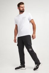 Spodnie męskie VERSACE JEANS COUTURE. Spodnie materiałowe męskie Versace Jeans Couture, bez wzorów, z jeansu. W wyprzedaży za 1,091.30 zł.