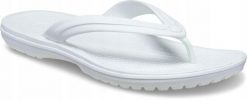 Japonki Dla Dorosłych Crocs Crocband Flip. Białe klapki i japonki męskie Crocs, z materiału. Za 169.99 zł.