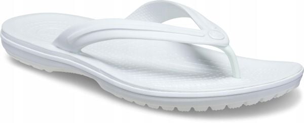 Japonki Dla Dorosłych Crocs Crocband Flip. Białe klapki i japonki męskie Crocs, z materiału. Za 169.99 zł.
