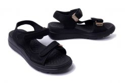 AZALEIA 18833 GREICE SOFT PAPETE AT004 black, sandały damskie. Czarne sandały damskie Azaleia, bez wzorów, bez obcasa. Za 139.93 zł.