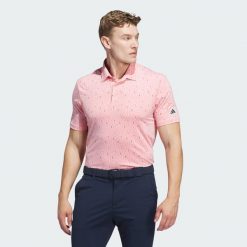 Koszulka Ultimate365 Allover Print Polo. Niebieskie koszulki polo męskie Adidas, m, bez wzorów, bez ramiączek. W wyprzedaży za 174.00 zł.