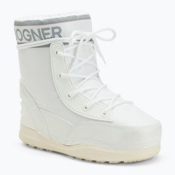Śniegowce damskie BOGNER La Plagne 14. Białe śniegowce damskie Bogner, z gumy, przed kolano. Za 859.99 zł.