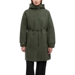 Kurtka GEOX W KLEOPY Zielony. Zielone kurtki damskie Geox, bez wzorów, z tkaniny, bez kaptura. Za 717.99 zł.