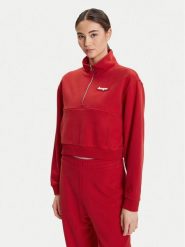 HUGO Bluza Dorata_B 50542972 Czerwony Loose Fit. Czerwone bluzy bez kaptura damskie Hugo, xl, z bawełny. Za 329.99 zł.