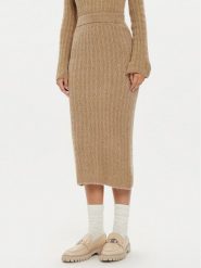 Liu Jo Spódnica midi WF4391 MA43P Beżowy Regular Fit. Brązowe spódniczki damskie Liu Jo, l, bez wzorów, z syntetyku, midi. Za 479.99 zł.