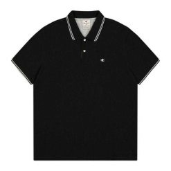 Koszulka Polo Męska. Czarne koszulki polo męskie CHAMPION, m, bez wzorów, bez ramiączek. Za 161.99 zł.