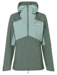 Kurtka damska Simony 2,5L Jacket V. Zielone kurtki przeciwdeszczowe damskie Vaude, l, bez kaptura. Za 975.00 zł.