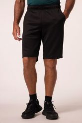 Męskie Bermudy fitness oddychający materiał kieszeń na smartfon do 7XL. Czarne szorty męskie JAY-PI, bez wzorów, z elastanu. Za 239.99 zł.