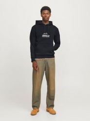 Jack & Jones Bluza w kolorze czarnym rozmiar: XL. Czarne bluzy z kapturem męskie Jack & Jones, xl. Za 66.00 zł.