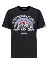 Sublevel Koszulka w kolorze antracytowym rozmiar: XL. Czarne bluzki damskie Sublevel, xl, bez wzorów, bez kołnierzyka, bez ramiączek. Za 60.88 zł.