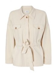 TATUUM Kurtka przejściowa "Lagos" w kolorze kremowym rozmiar: 34. Brązowe kurtki damskie Tatuum, bez wzorów, z bawełny, bez kaptura. Za 201.08 zł.